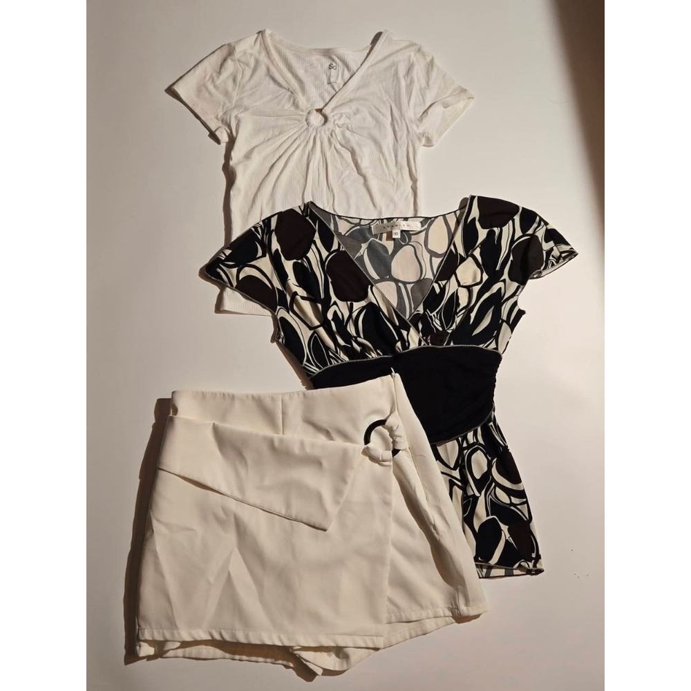 Lot of two shirts and a pair of hi-end shorts